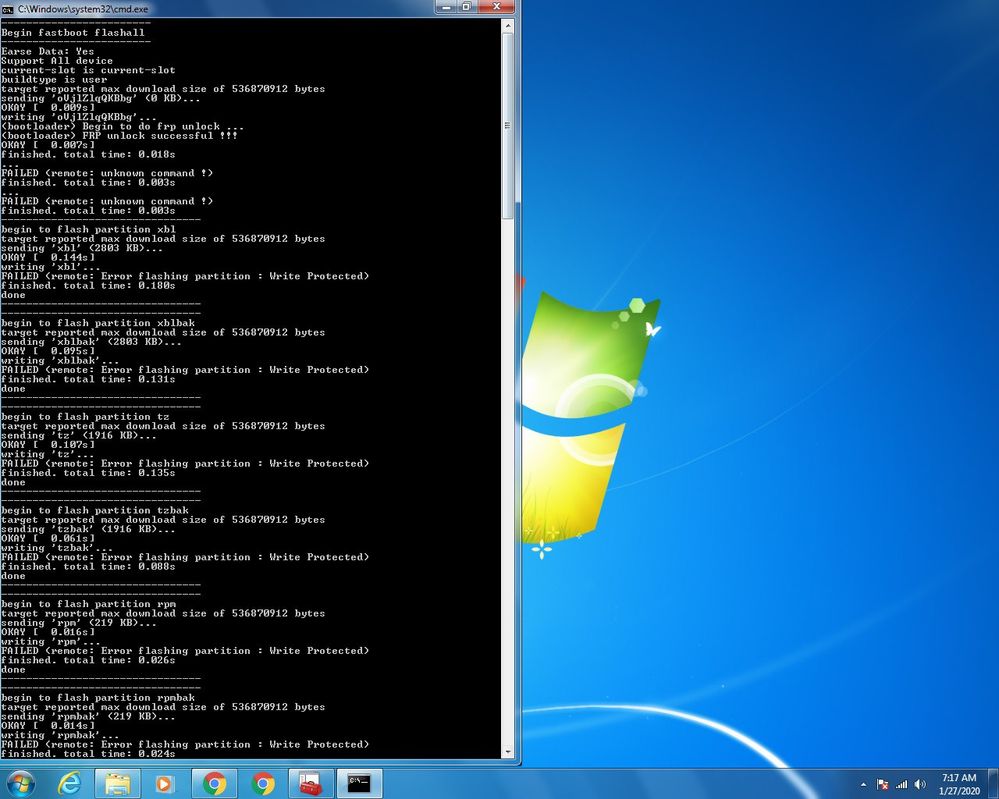 HELP Cant Flash Bricked X00T its say Write Protect... ASUS ZenTalk